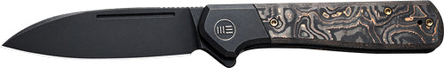 WE Knife Soothsayer 3.48" Black Titanium Handle Black Stonewash Blade