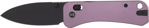 WE Knife Banter 2 2.87" Purple Aluminum/Black Stonewash Crossbar Lock