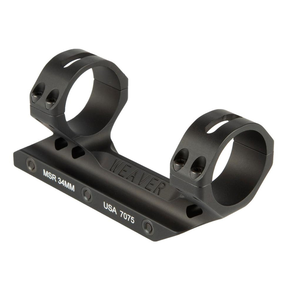 Weaver Premium MSR 34mm Fixed Forward Cantilever Mount Matte Black