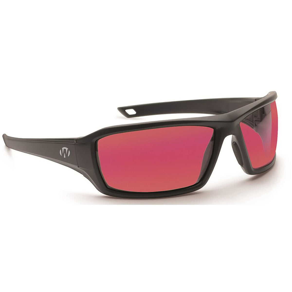 Walker's IKON Forge Shooting Glasses Matte Black with Rose-Tinted Lens