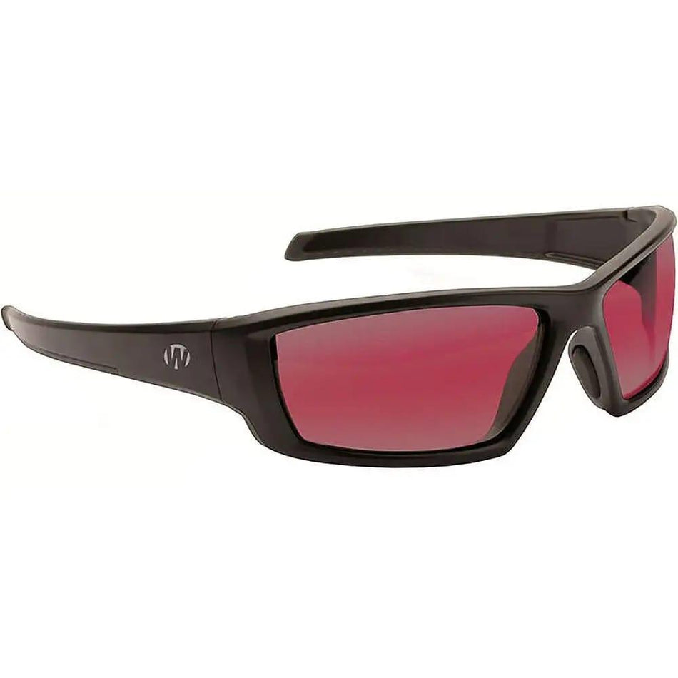 Walker's Vector Full Frame Impact Resistant Shooting Glasses Black/Rose with Case