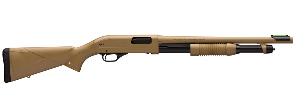 Winchester SXP Defender 12 Gauge Shotgun, 18" Barrel, 5+1 Capacity, FDE