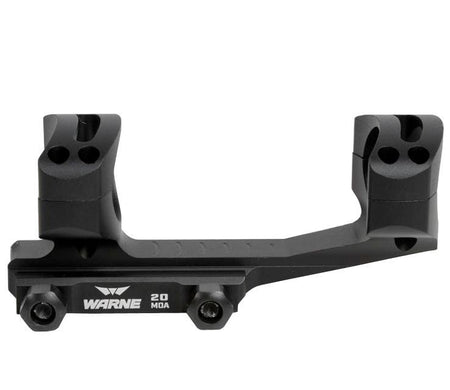 Warne LR-SKEL MSR 1-Piece Skeletonized Optic Mount 1" 20 MOA Black