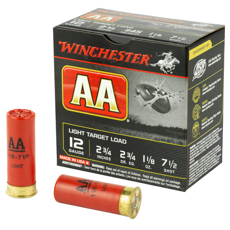 Winchester 12 Gauge AA127 AA Light Target 2.75" 1-1/8oz 7.5 Shot