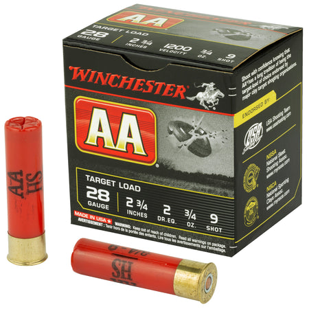 Winchester 28 Gauge AA289 AA Target 2.75" 3/4oz 9 Shot