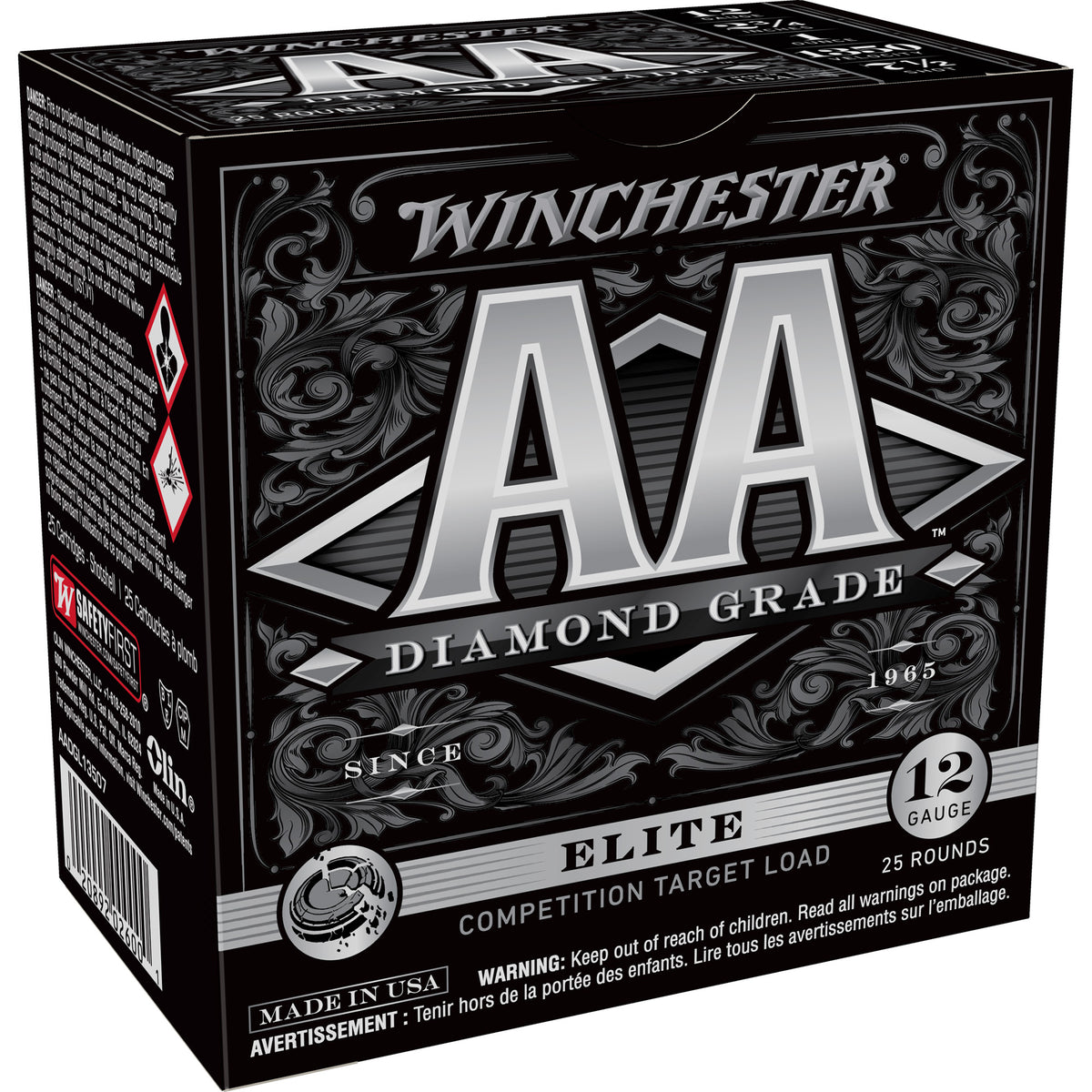 Winchester 12 Gauge AADGL13507 AA Diamond Grade 2.75" 1oz 7.5 Shot