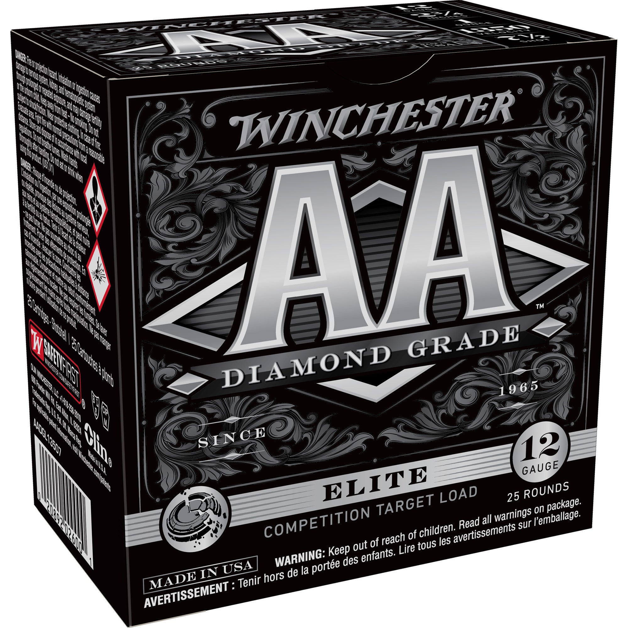 Winchester 12 Gauge AADGL13507 AA Diamond Grade 2.75" 1oz 7.5 Shot