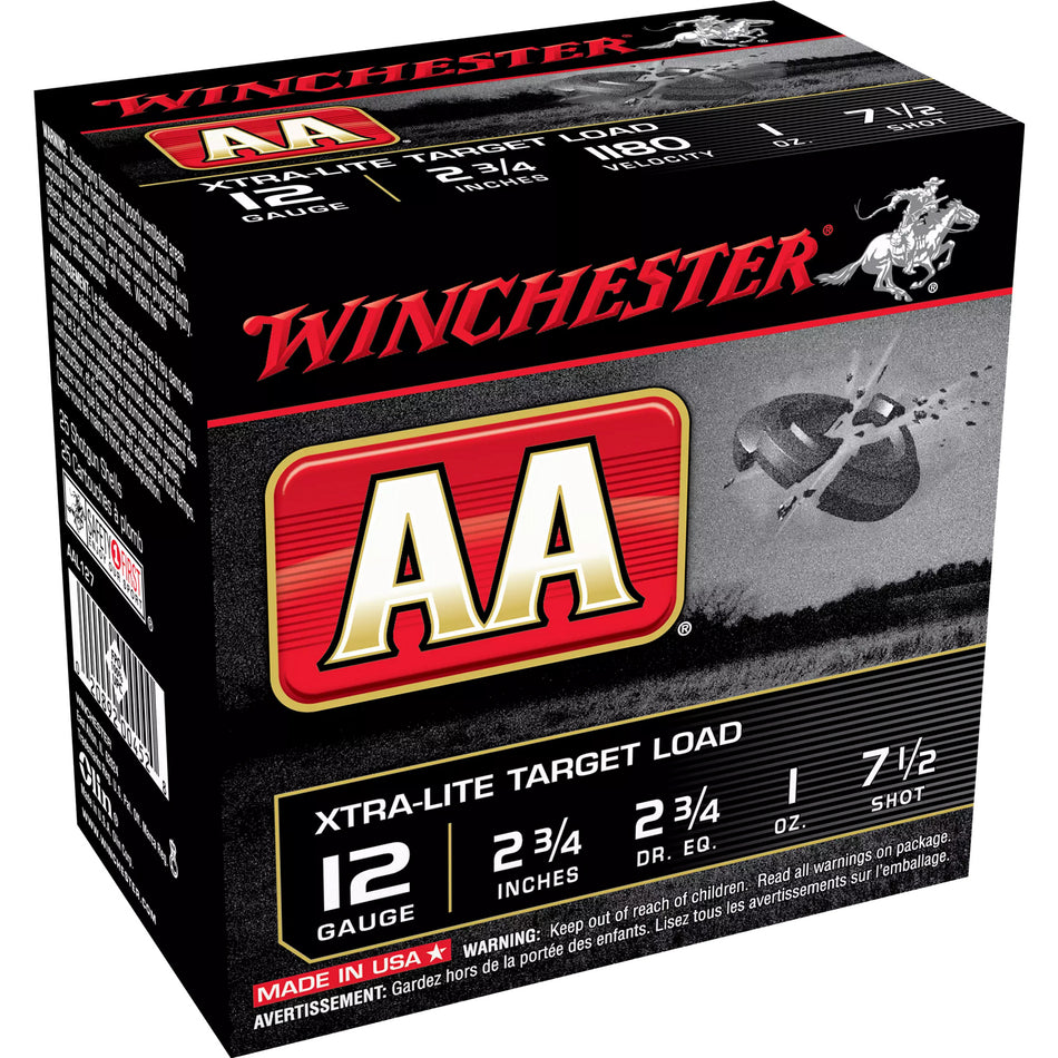 Winchester 12 Gauge AAL127 AA Xtra-Lite 2.75" 1oz 7.5 Shot