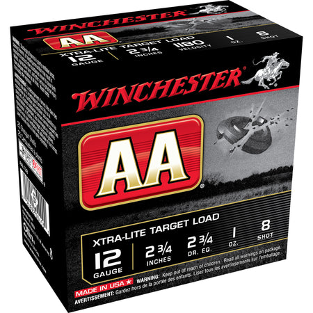 Winchester 12 Gauge AAL128 AA Xtra-Lite 2.75" 1oz 8 Shot