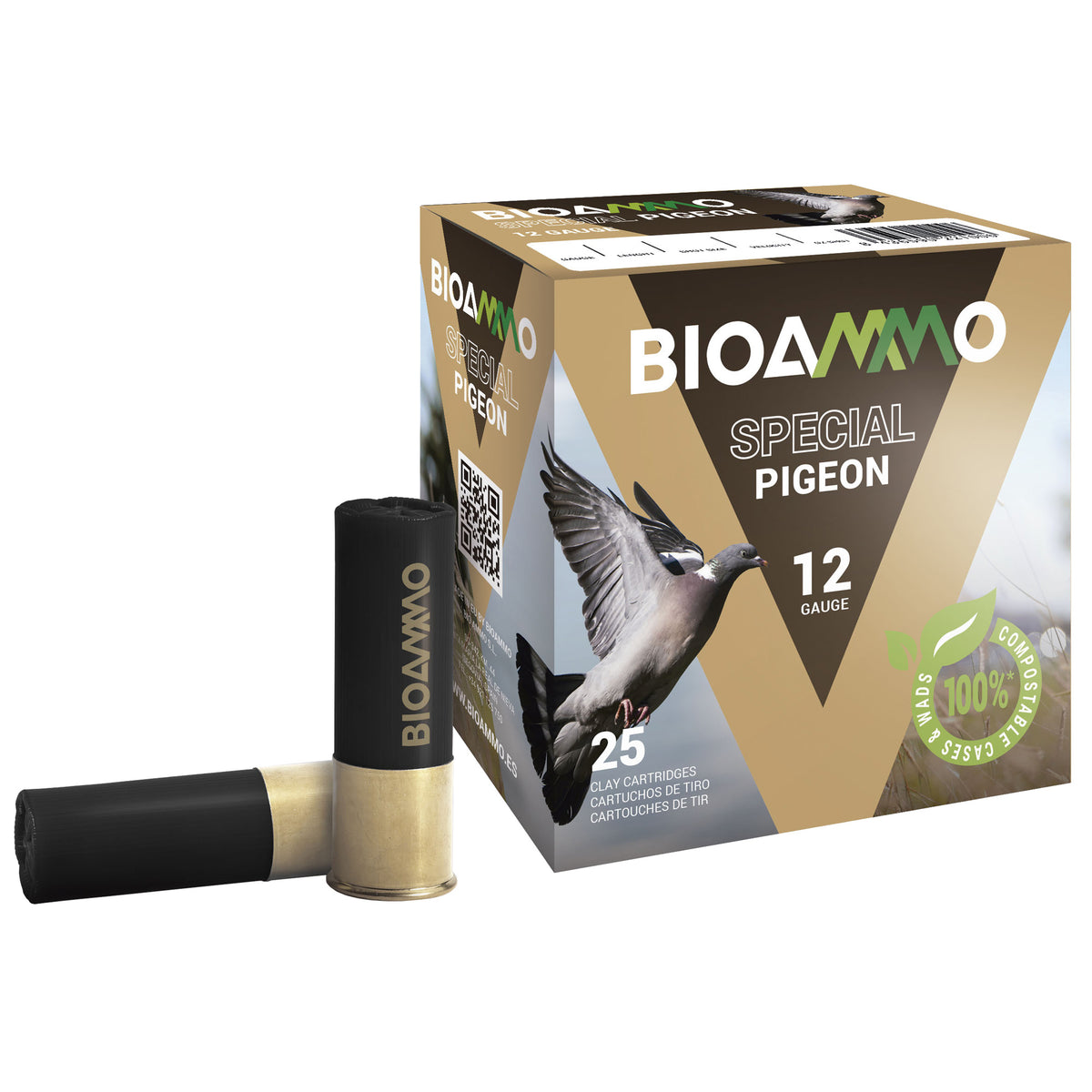 Winchester 12 Gauge BL3680 BIOAMMO DOVE & PIGEON 2.75" 1-1/4oz 8 Shot