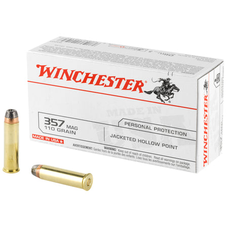 Winchester .357 Magnum Q4204 USA Jacketed Hollow Point JHP 110 Grain