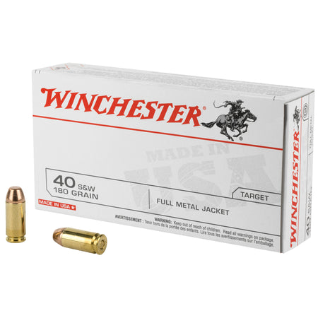 Winchester .40 S&W Q4238 USA Full Metal Jacket FMJ 180 Grain