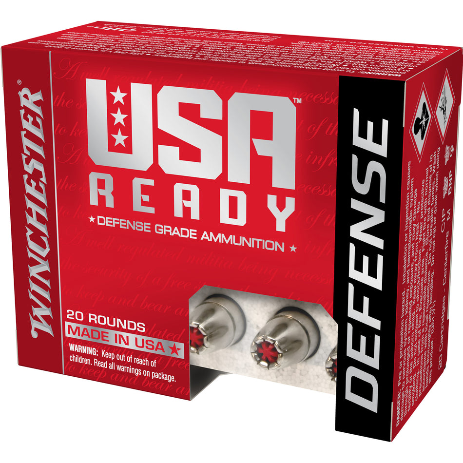 Winchester 10mm Auto RED10 USA Ready Full Metal Jacket Flat Nose FMJFN 180 Grain