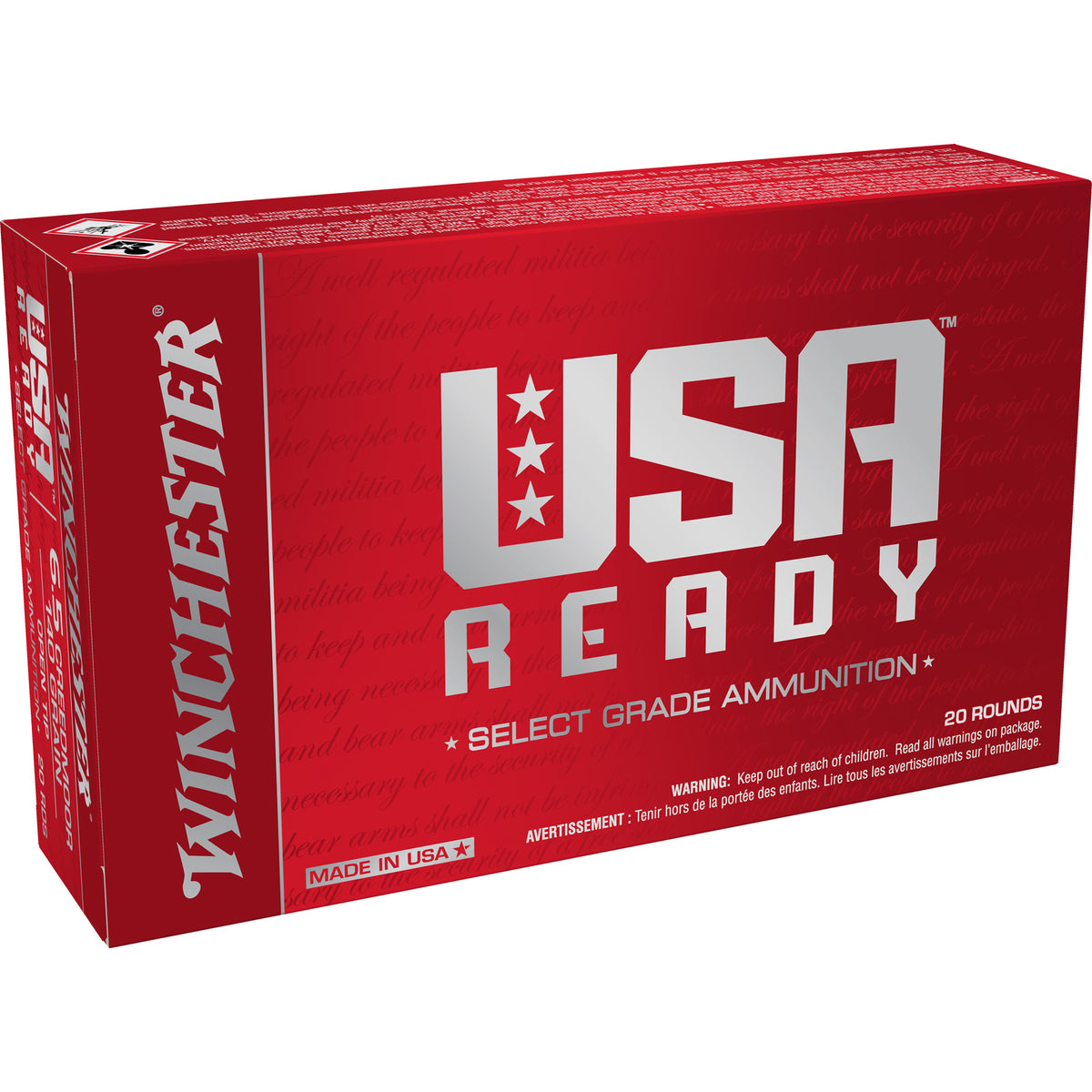 Winchester 6.5mm Creedmoor RED65140 USA READY Open Tip 140 Grain