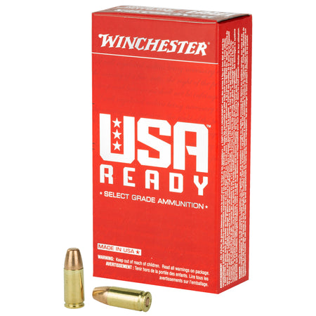 Winchester 9mm Luger/Parabellum RED9 USA Ready Full Metal Jacket Flat Nose FMJFN 115 Grain