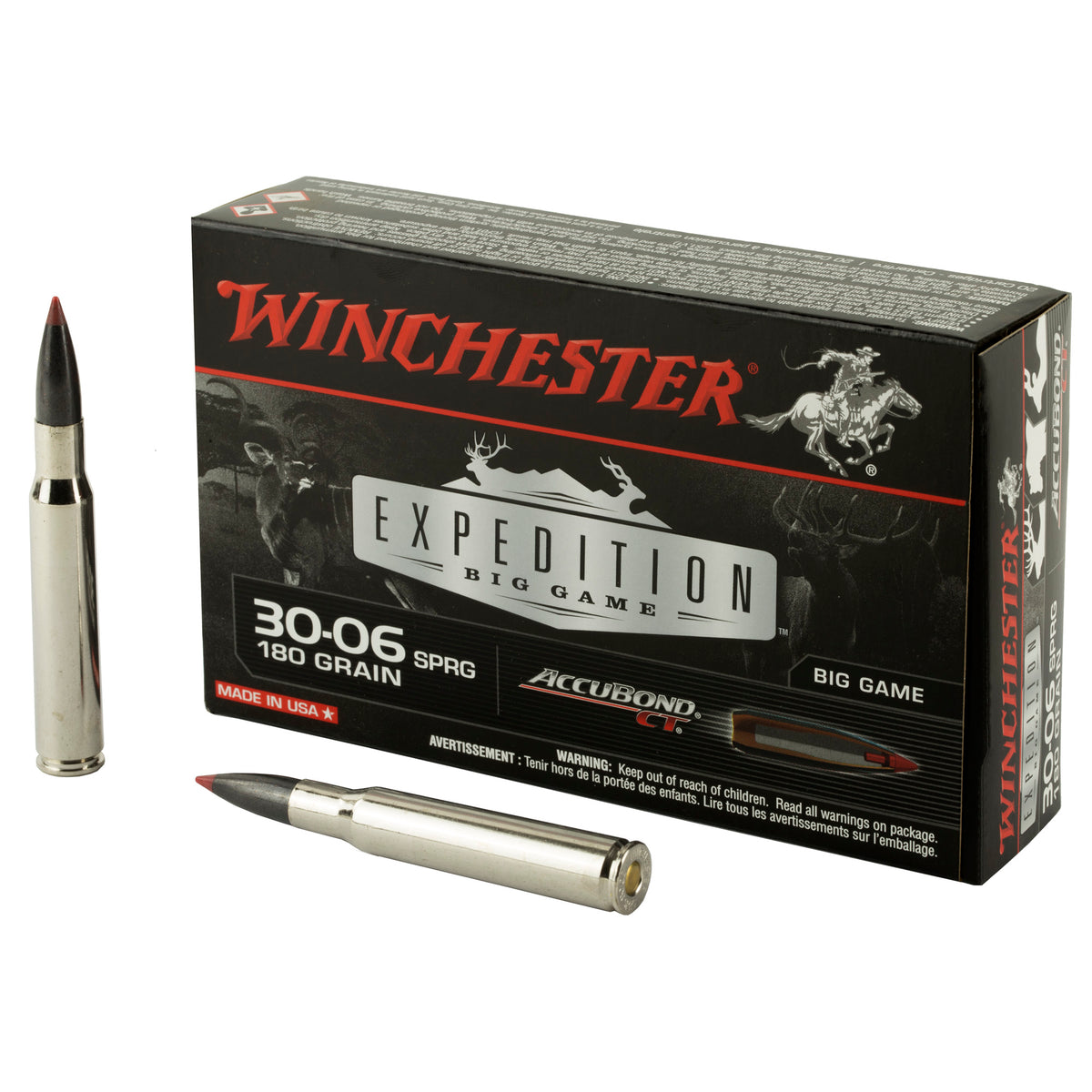 Winchester .30-06 Springfield S3006CT Expedition Big Game AccuBond CT Polymer Tip 180 Grain