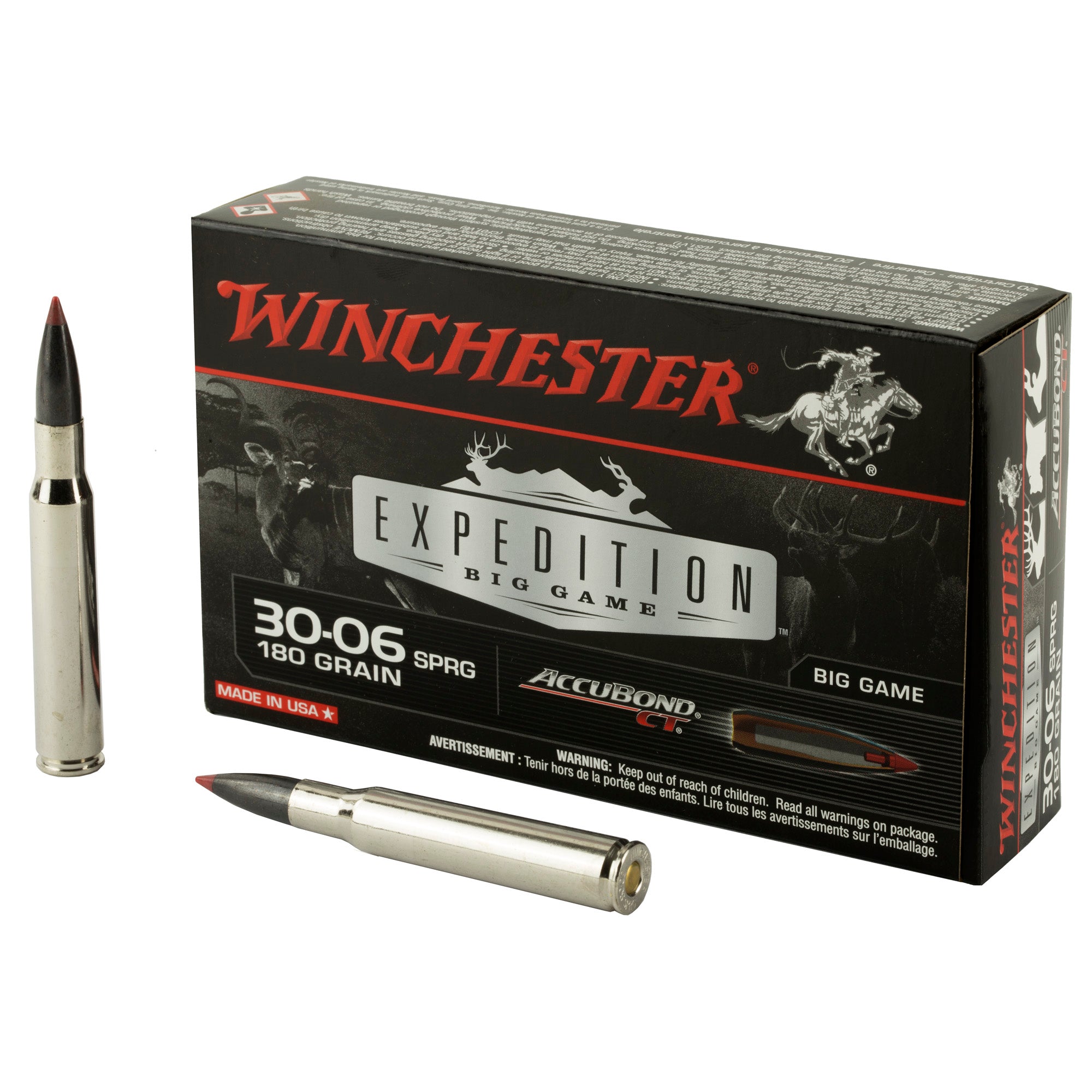 Winchester .30-06 Springfield S3006CT Expedition Big Game AccuBond CT Polymer Tip 180 Grain