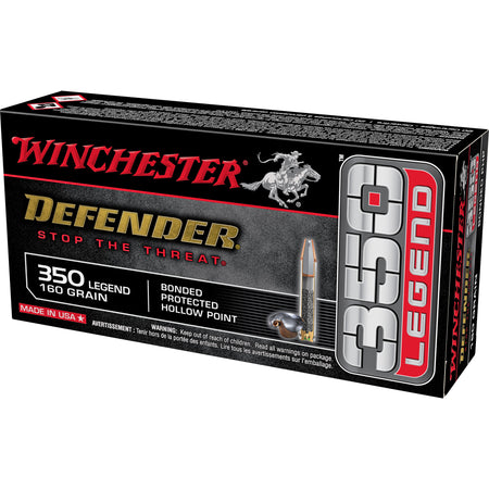 Winchester .350 Legend S350PDB Defender Bonded Protected Hollow Point 160 Grain