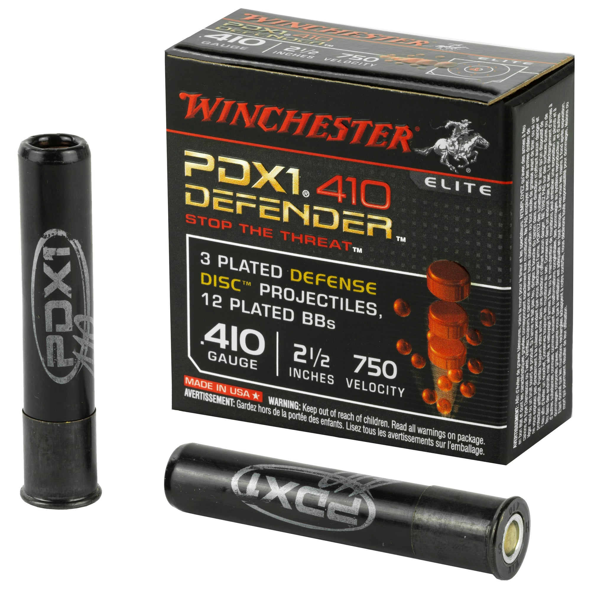 Winchester .410 Bore S410PDX1 PDX1 Defender PDX1 Defender 2.5" Buckshot