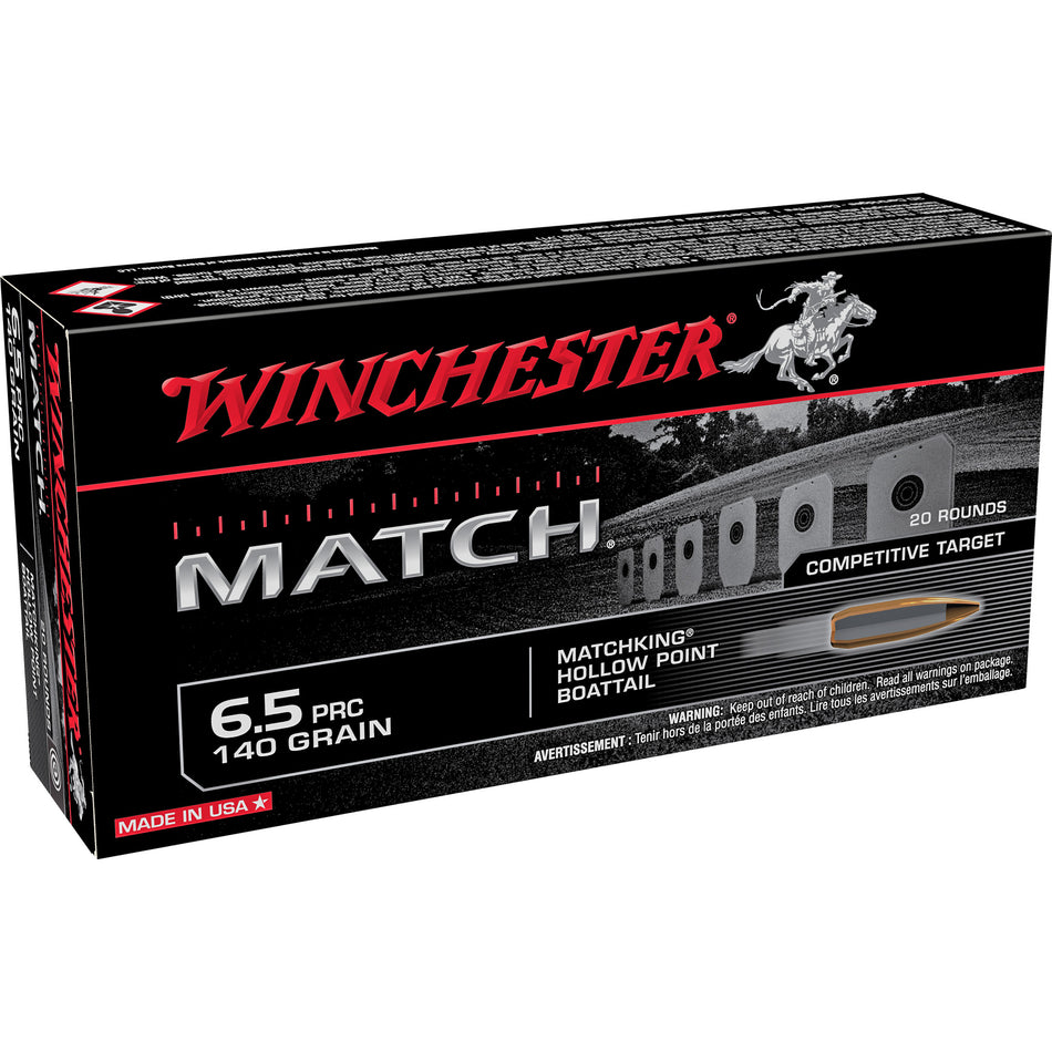 Winchester 6.5 PRC S65PM Match Sierra MatchKing Boat Tail Hollow Point BTHP 140 Grain