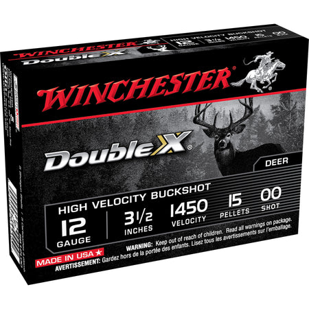 Winchester 12 Gauge SB12L00 Double X High Velocity 3.5" 00 Buck Shot