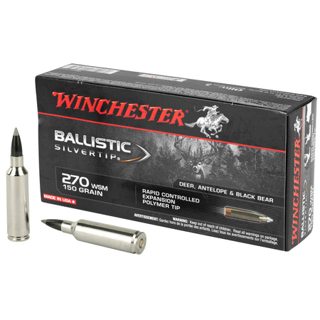 Winchester .270 WSM SBST2705A Ballistic Silvertip Rapid Controlled Expansion Polymer Tip 150 Grain