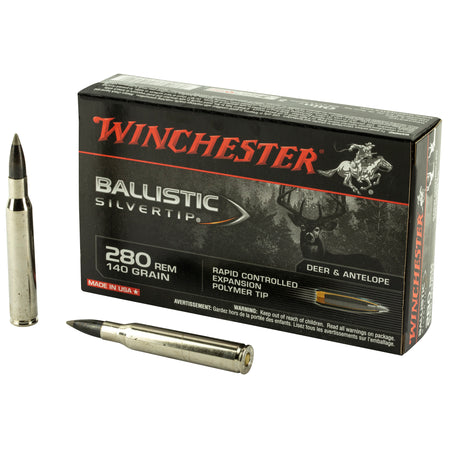 Winchester .280 Remington SBST280 Ballistic Silvertip Rapid Controlled Expansion Polymer Tip 140 Grain