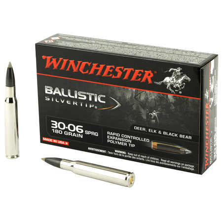 Winchester .30-06 Springfield SBST3006B Ballistic Silvertip Rapid Controlled Expansion Polymer Tip 180 Grain