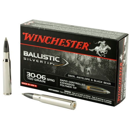 Winchester .30-06 Springfield SBST3006 Ballistic Silvertip Rapid Controlled Expansion Polymer Tip 150 Grain