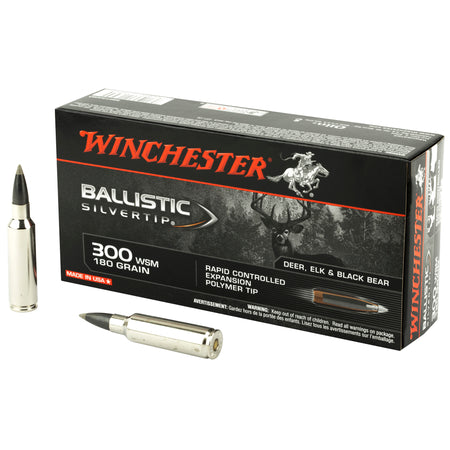 Winchester .300 WSM SBST300SA Ballistic Silvertip Rapid Controlled Expansion Polymer Tip 180 Grain
