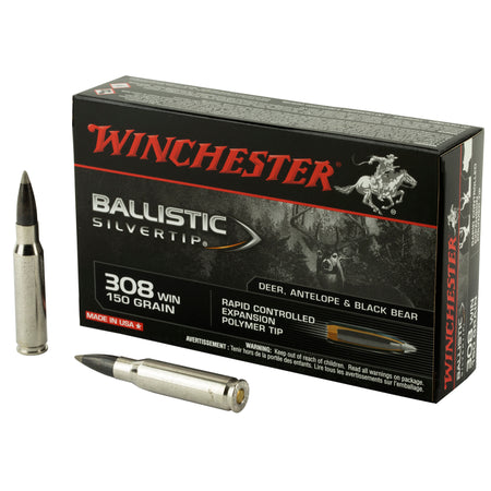 Winchester .308 Win / 7.62x51mm SBST308 Ballistic Silvertip Rapid Controlled Expansion Polymer Tip 150 Grain