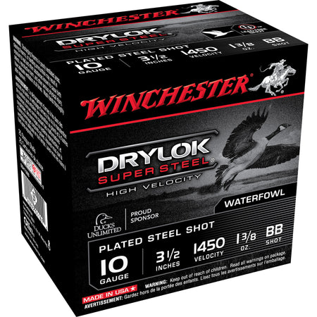 Winchester 10 Gauge SSH10BB Drylok Super Steel High Velocity 3.5" 1-3/8oz BB