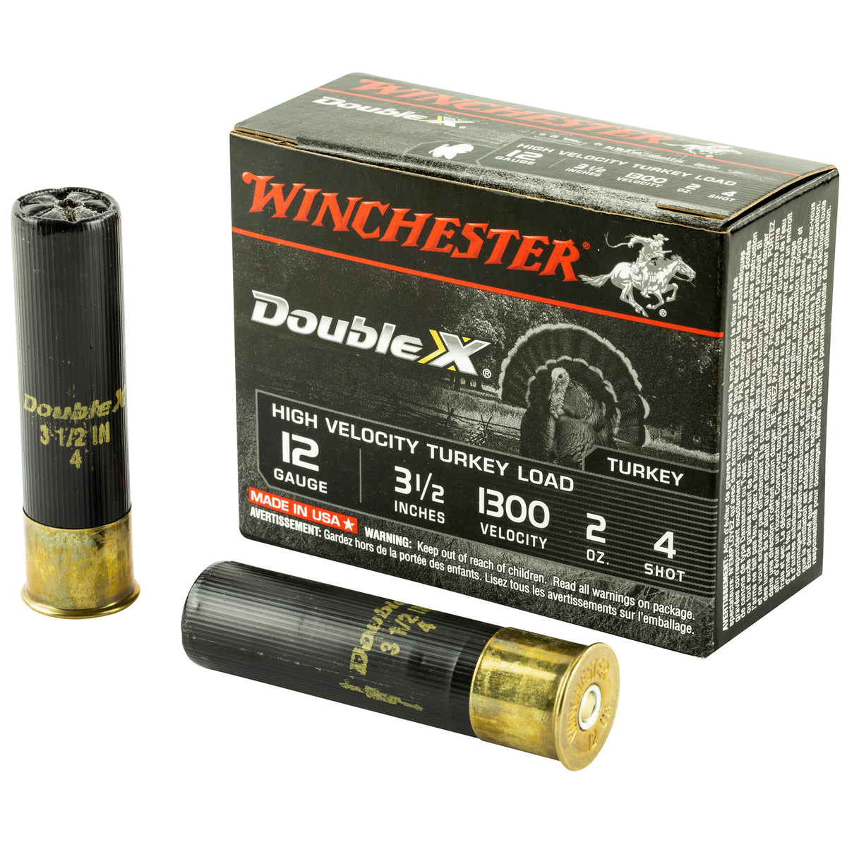 Winchester 12 Gauge STH12354 Double X High Velocity Turkey 3.5" 2oz 4 Shot