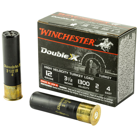 Winchester 12 Gauge STH12354 Double X High Velocity Turkey 3.5" 2oz 4 Shot