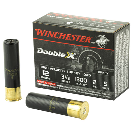 Winchester 12 Gauge STH12355 Double X High Velocity Turkey 3.5" 2oz 5 Shot