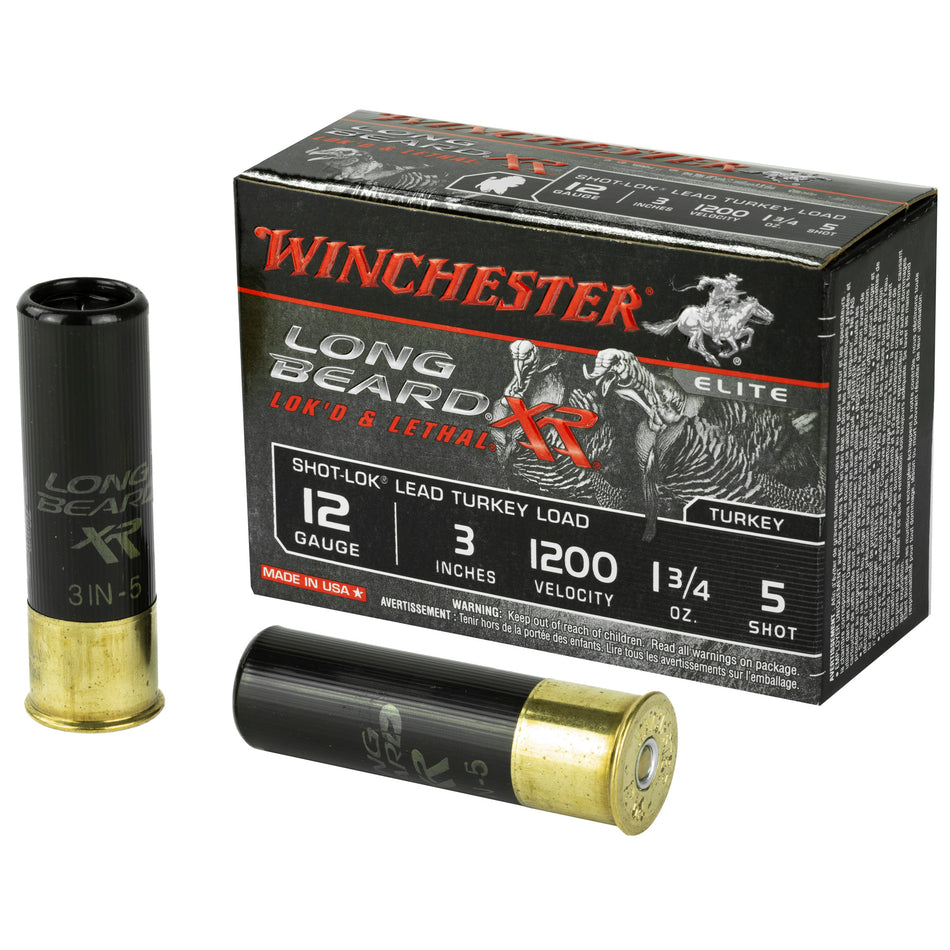 Winchester 12 Gauge STLB1235 Long Beard XR Shot-Lok 3" 1-3/4oz 5 Shot