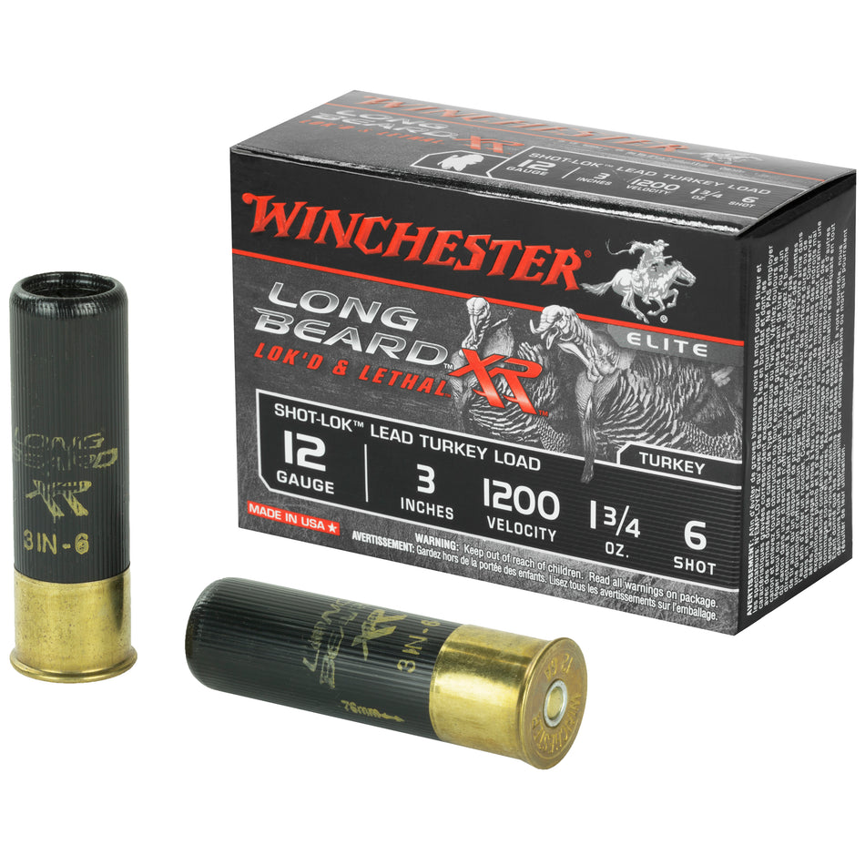Winchester 12 Gauge STLB1236 Long Beard XR Shot-Lok 3" 1-3/4oz 6 Shot