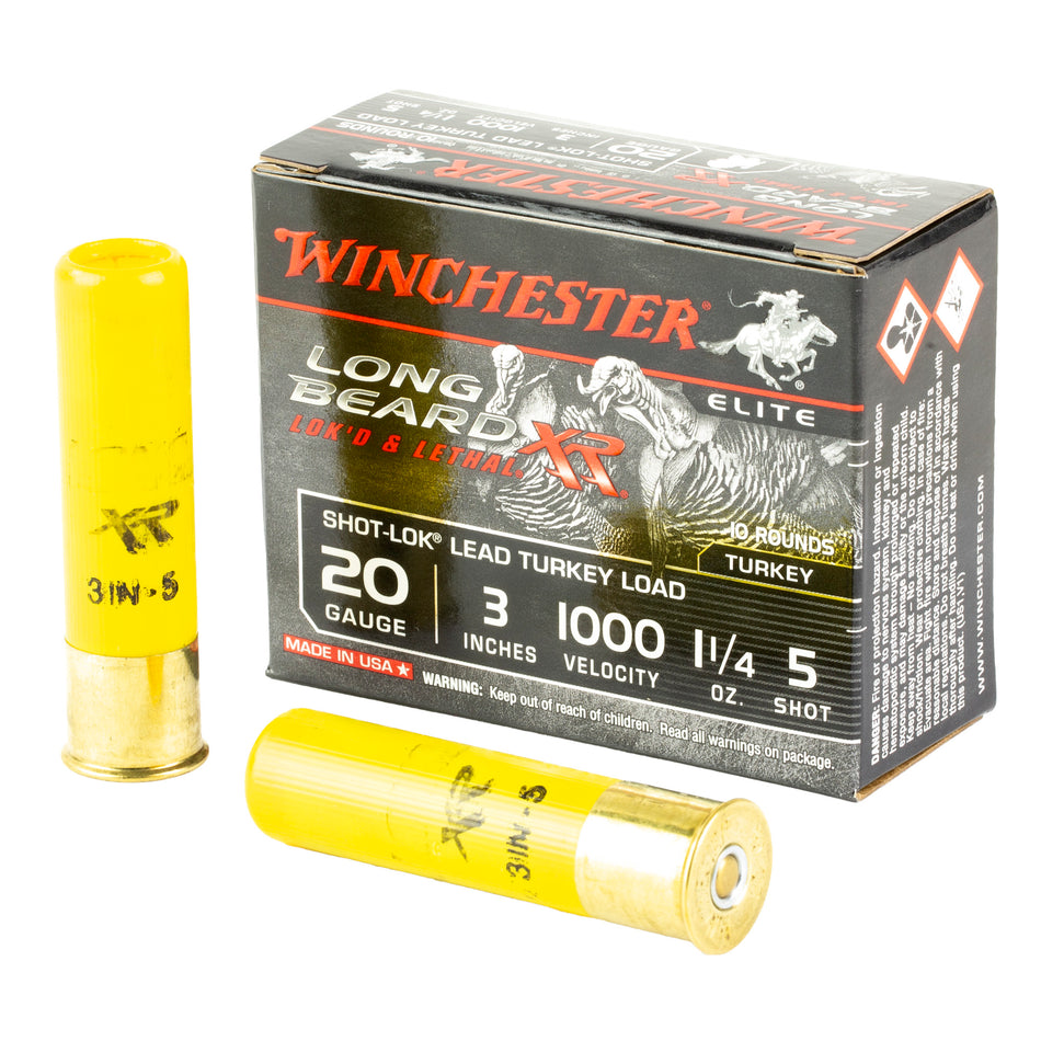 Winchester 20 Gauge STLB2035 Long Beard XR Shot-Lok 3" 1-1/4oz 5 Shot