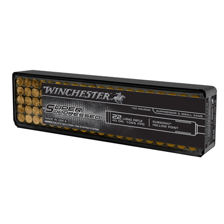 Winchester .22 Long Rifle SUP22LRHP Super Suppressed  40 Grain