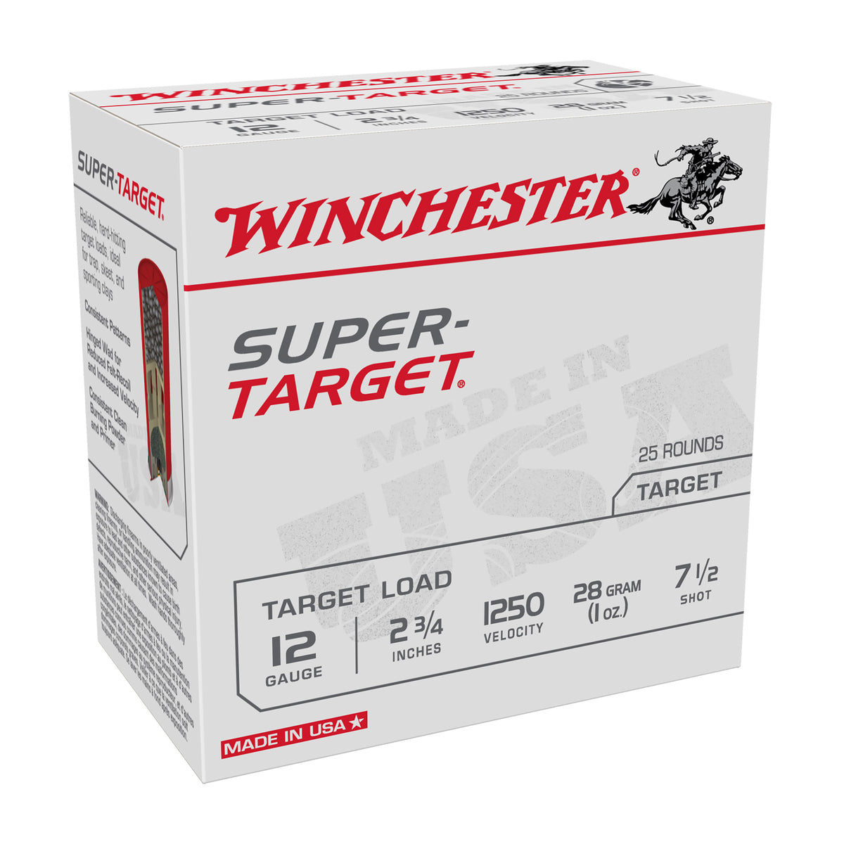 Winchester 12 Gauge TRGT12507 Super-Target Light Target 2.75" 1oz 7.5 Shot