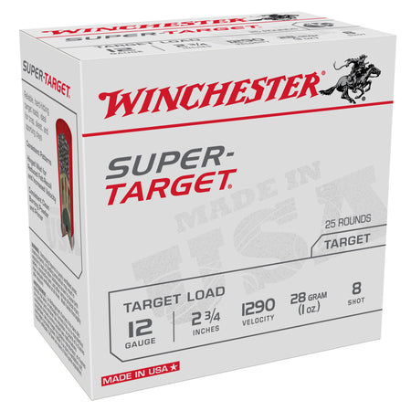 Winchester 12 Gauge TRGT12908 Super-Target Light Target 2.75" 1oz 8 Shot