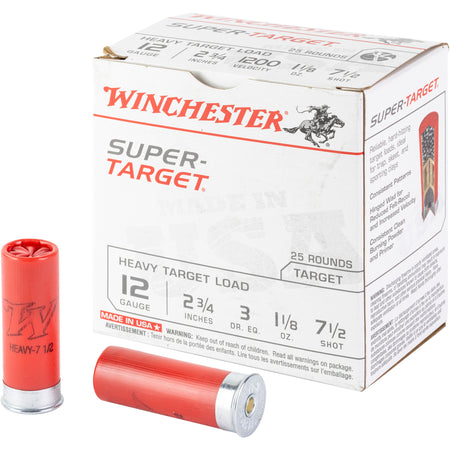 Winchester 12 Gauge TRGT12M7 Super-Target Heavy 2.75" 1-1/8oz 7.5 Shot