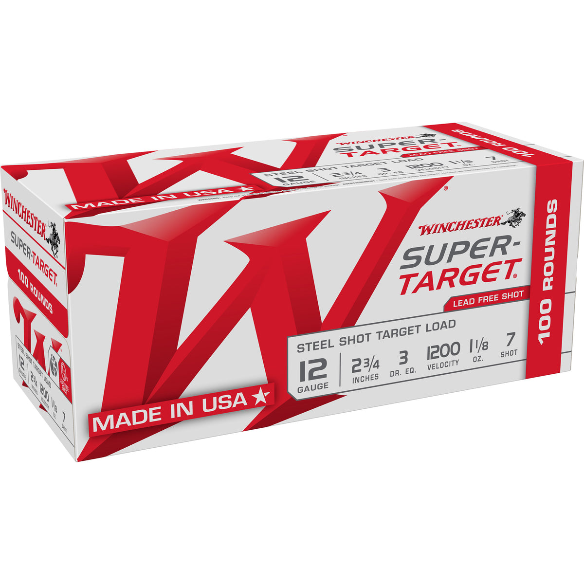 Winchester 12 Gauge Shotgun Shells Super-Target Heavy Target Value Pack #7 1-1/8 oz 2.75 in