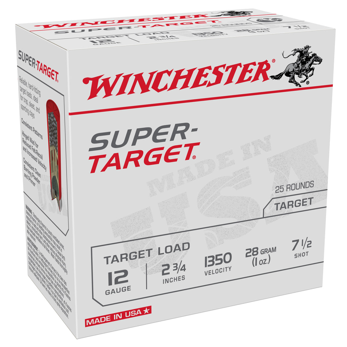 Winchester 12 Gauge TRGT13507 Super-Target Light Target 2.75" 1oz 7.5 Shot