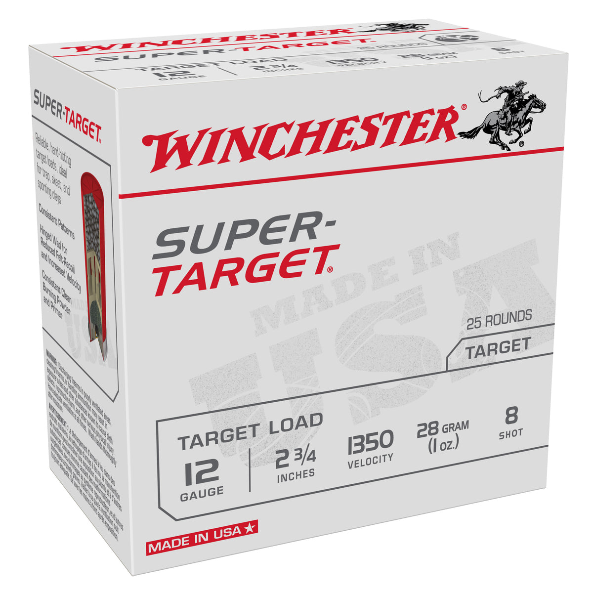 Winchester 12 Gauge TRGT13508 Super-Target Light Target 2.75" 1oz 8 Shot
