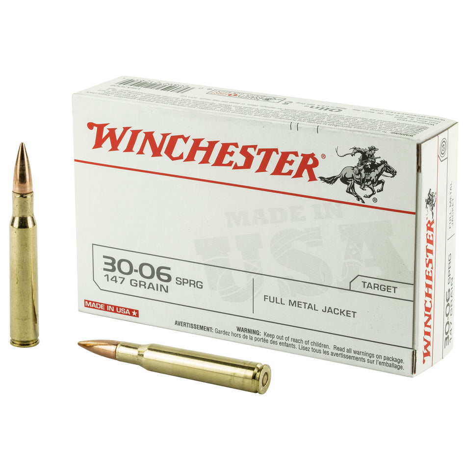 Winchester .30-06 Springfield USA3006 USA Full Metal Jacket FMJ 147 Grain