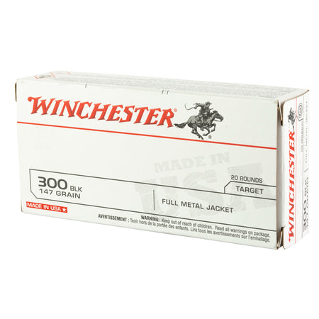 Winchester .300 AAC Blackout USA300B147 USA Full Metal Jacket Open Tip 147 Grain