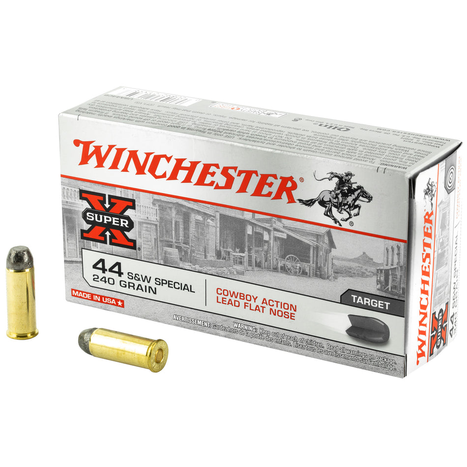 Winchester .44 S&W Special USA44CB USA Super X Cowboy Action Lead Flat Nose 240 Grain