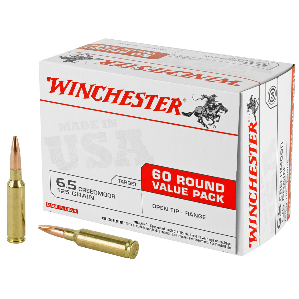 Winchester 6.5mm Creedmoor USA65CMVP USA Ready Open Tip 125 Grain