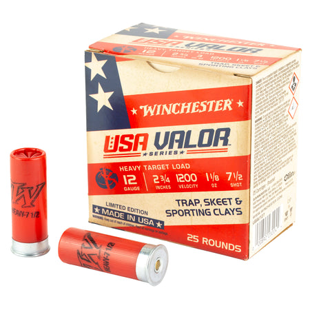 Winchester 12 Gauge USAV127 USA VALOR 2.75" 7.5 Shot